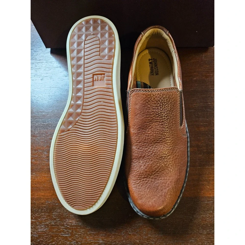 Boys Size 6 Johnston & Murphy McGuffey 2 Woven Slip-On New in box‎ MFRP $129